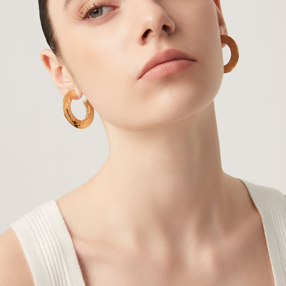 Giovanni Raspini Blade Small earrings in gold-plated silver 11785