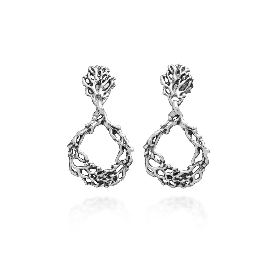 Giovanni Raspini Coral Pendant Earrings 11920