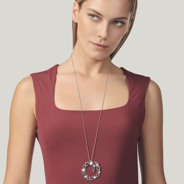 Giovanni Raspini Large Blossom Pendel silver 12487