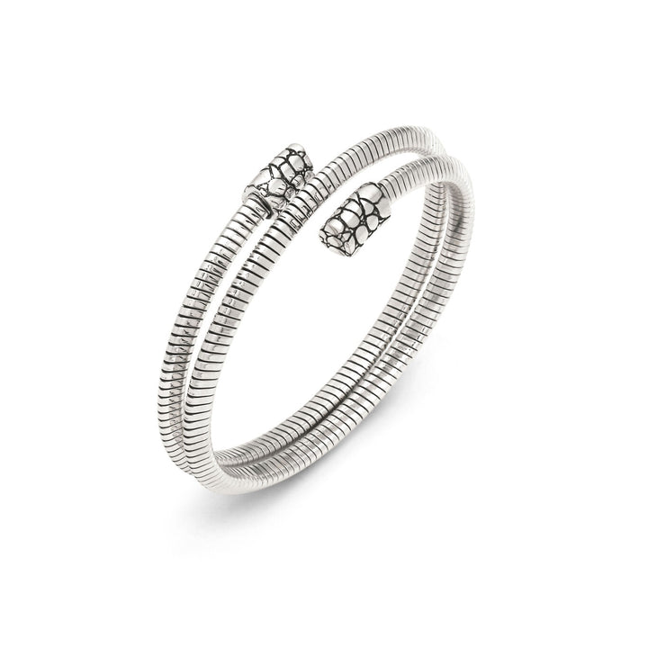 Giovanni Raspini lille dobbelt croco tubegas armbånd 925 sølv armbånd 12538