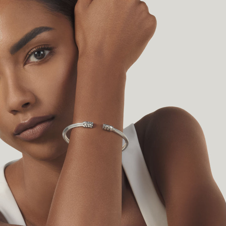 Giovanni Raspini kleines Kroko-Tubegas-Armband 925er Silberarmband 12539