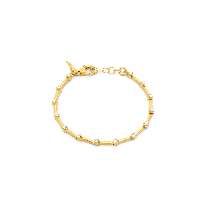 Giovanni Raspini satellitarmband Halsband i 18 kt guldpläterat 925 silver och zirkoner 12559