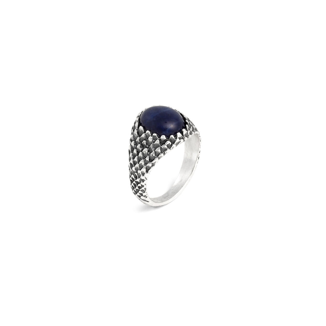 Giovanni Raspini snake pinky ring Ring in 925 silver and sodalite 12560