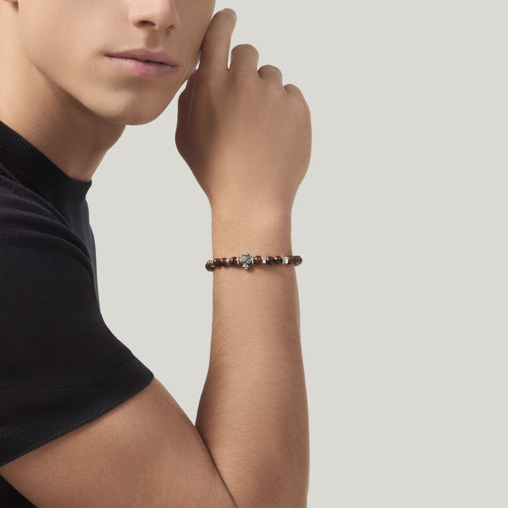 Giovanni Raspini Bullauge-Kreuzarmband aus 925er Silber und Bullauge-Armband 12571