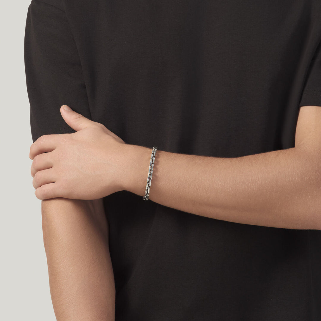 Giovanni Raspini octagon link bracelet 925 Silver Bracelet 12581