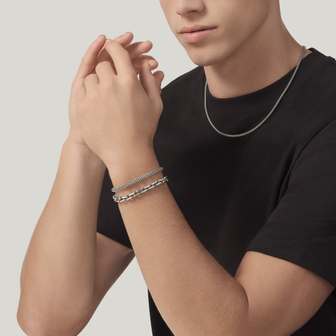 Giovanni Raspini octagon link bracelet 925 Silver Bracelet 12581