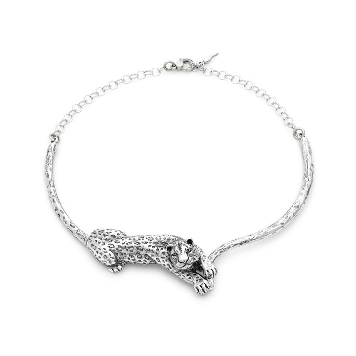 Giovanni Raspini Leoparden-Halskette 925 Silber Halskette 12586