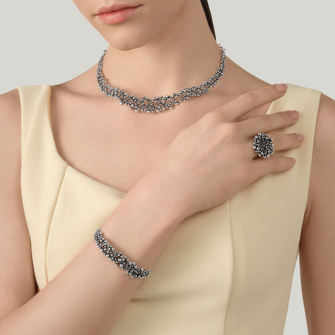 Giovanni Raspini Perlage-Halskette 925 Silber Halskette 12605