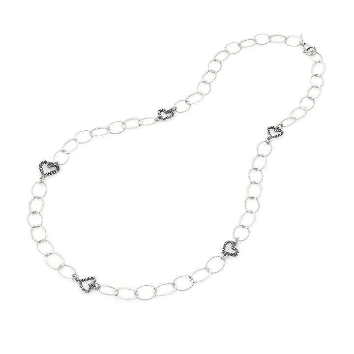 Giovanni Raspini long heart necklace Necklace in 925 Silver 12611