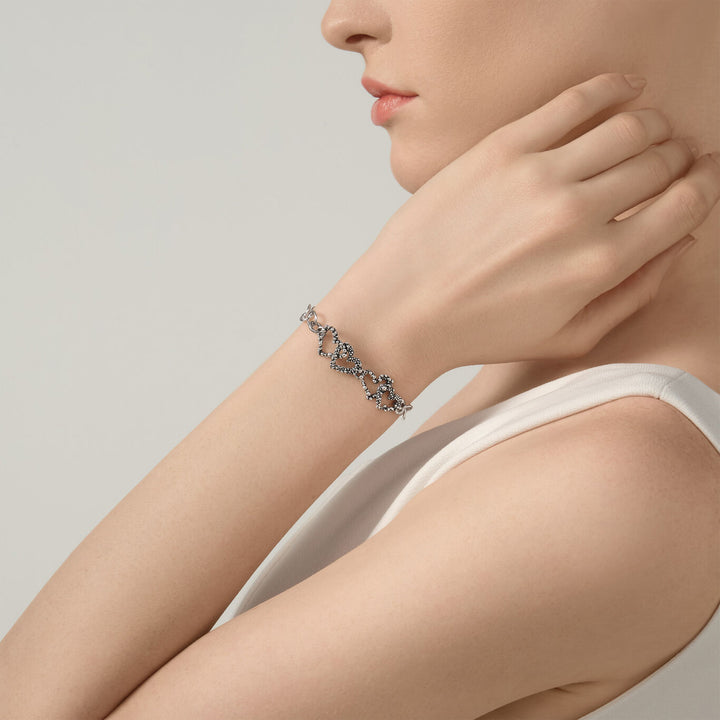 Giovanni Raspini små hjerter armbånd 925 Sølv Armbånd 12617