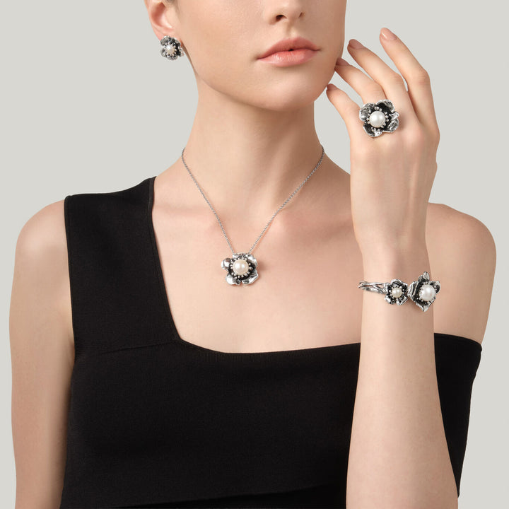 Giovanni Raspini Magnolienarmband 925 Silber Armband 12637