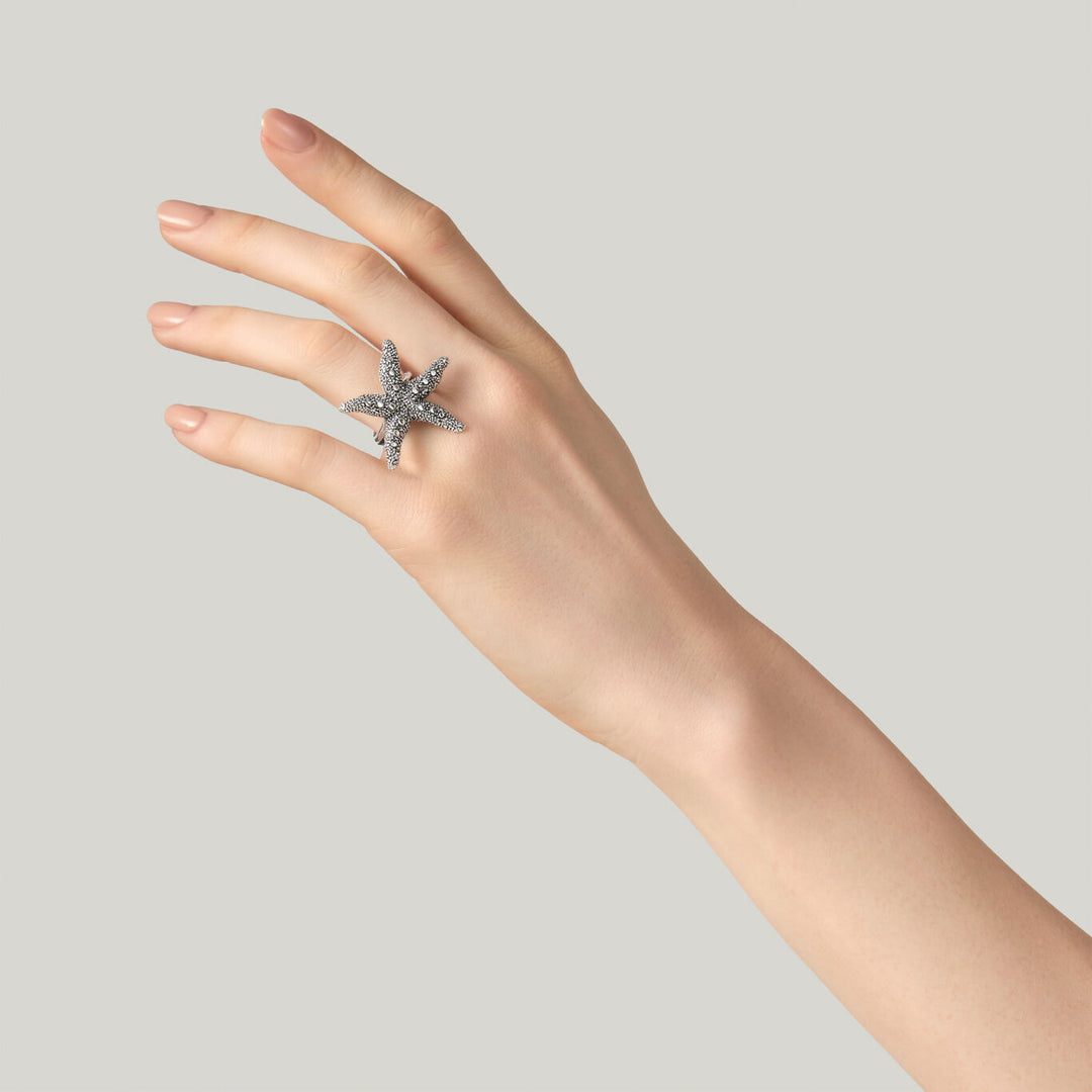 Giovanni Raspini Seestern-Ring Ring aus 925er 12650er Silber