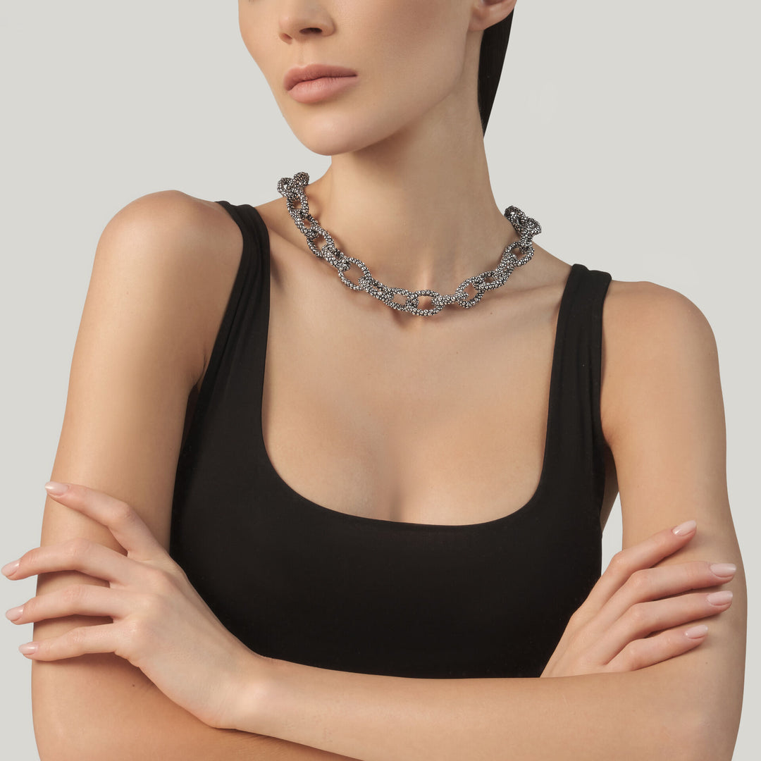 Giovanni Raspini Grand Perlage Halsband - 925 Silver Halsband - 12691