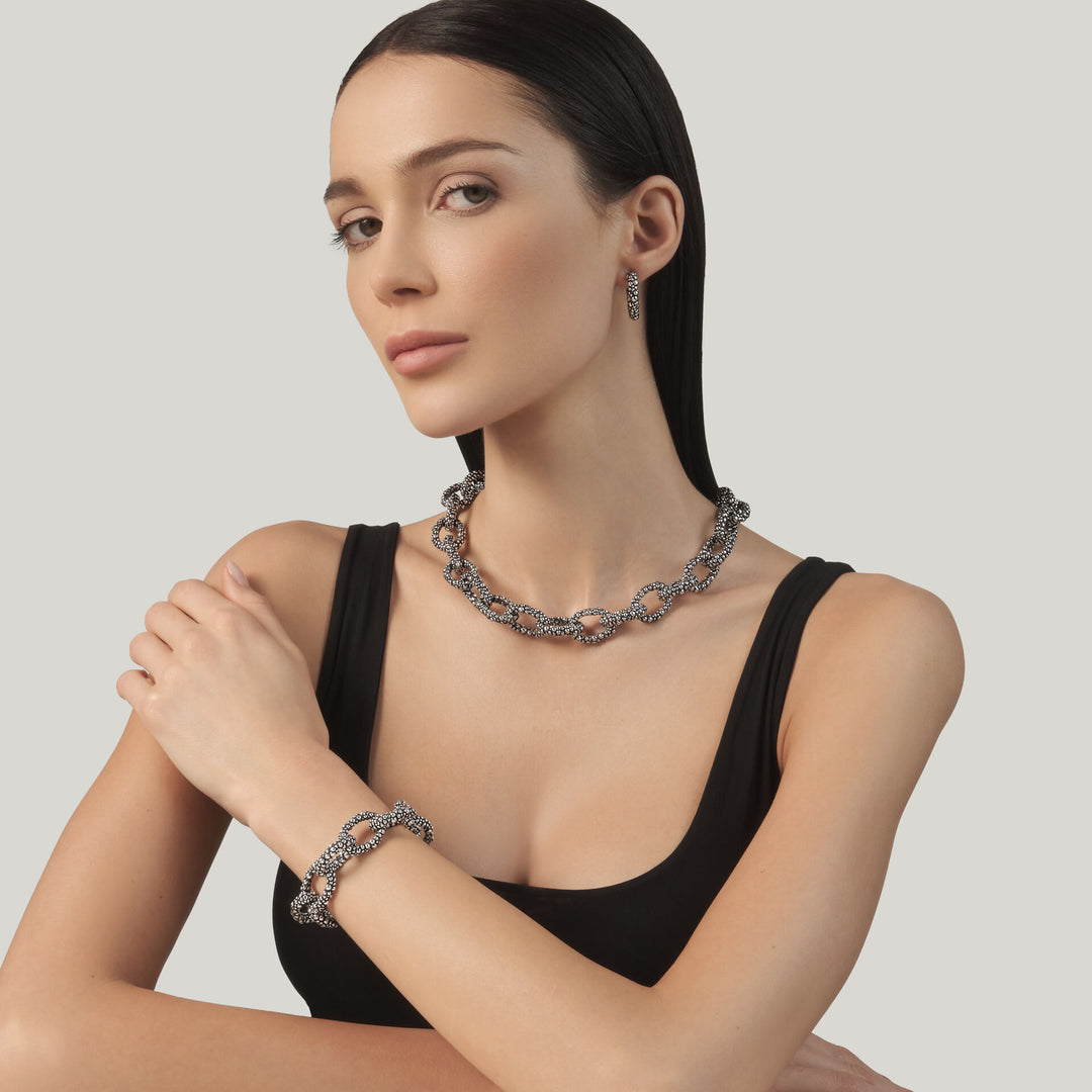 Giovanni Raspini Grand Perlage Halsband - 925 Silver Halsband - 12691