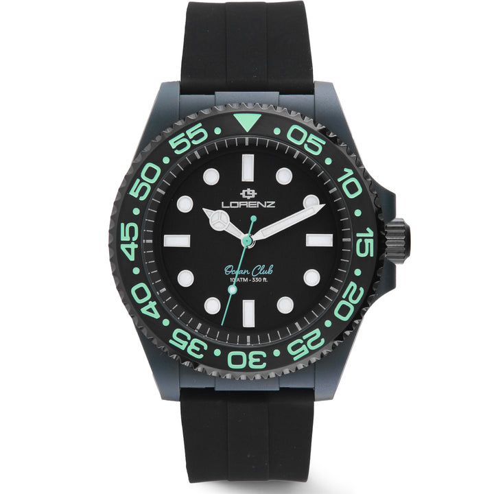 Lorenz Ocean Club Green Turtle 40 mm schwarze Quarzuhr 030268DD