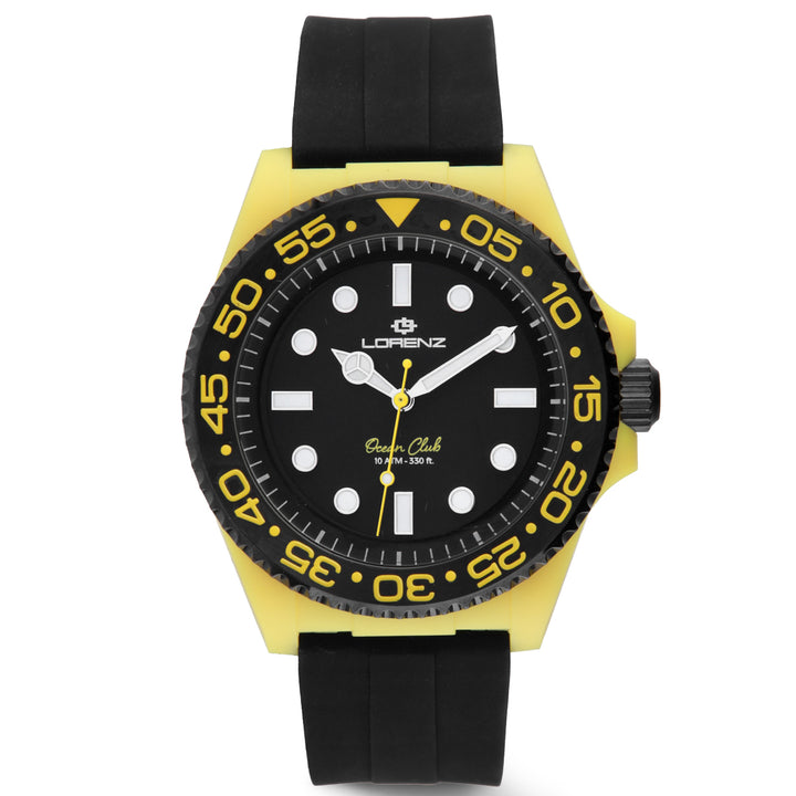 Lorenz Ocean Club Yellow Fin 40mm sort quartz ur 030268EE