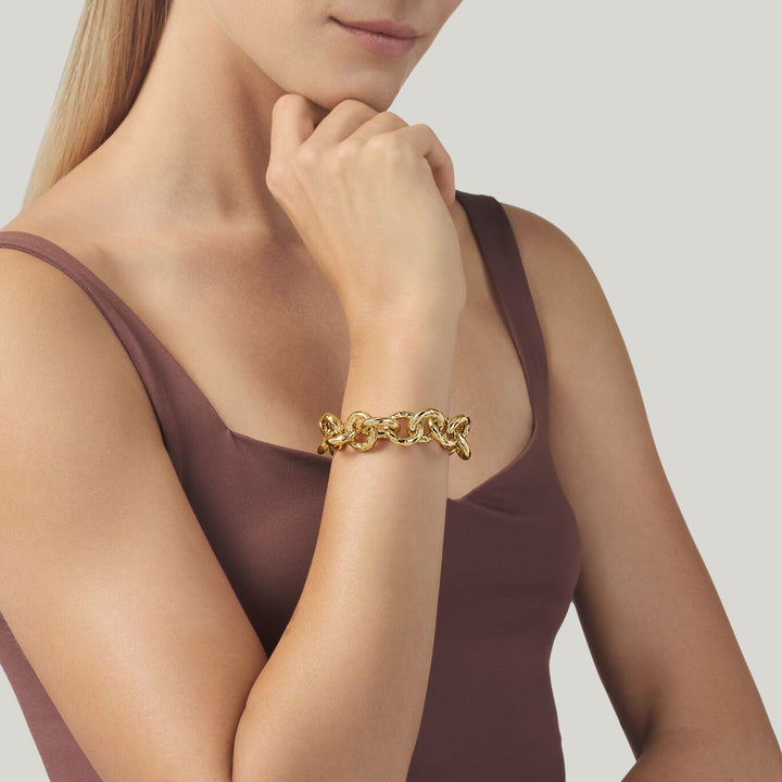 Giovanni Raspini Pueblo armbånd forgyldt bronze N0004