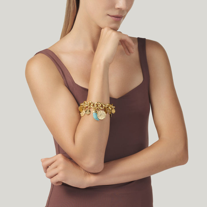 Giovanni Raspini Pueblo Coin Armband förgylld brons N0006