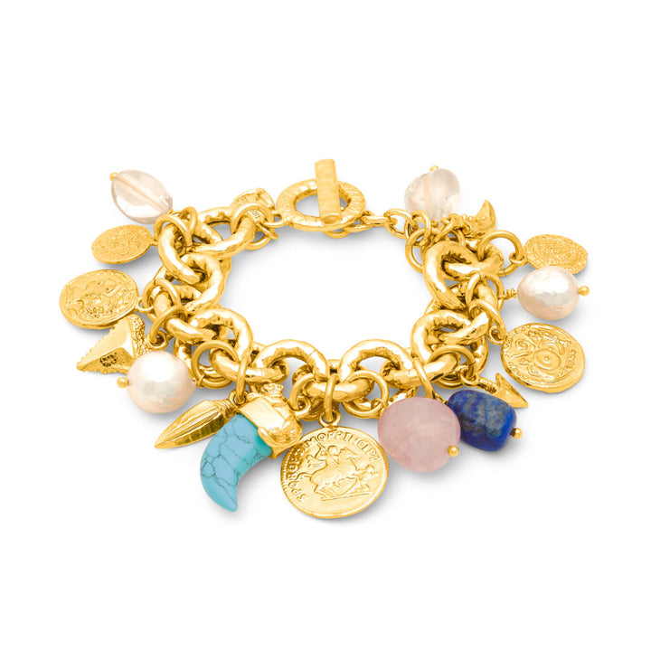 Giovanni Raspini Pueblo Mix bracelet gilded bronze N0007