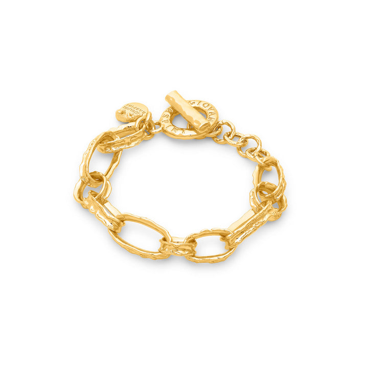 Giovanni Raspini yuma kedja armband 18 karat guldpläterat armband N0043