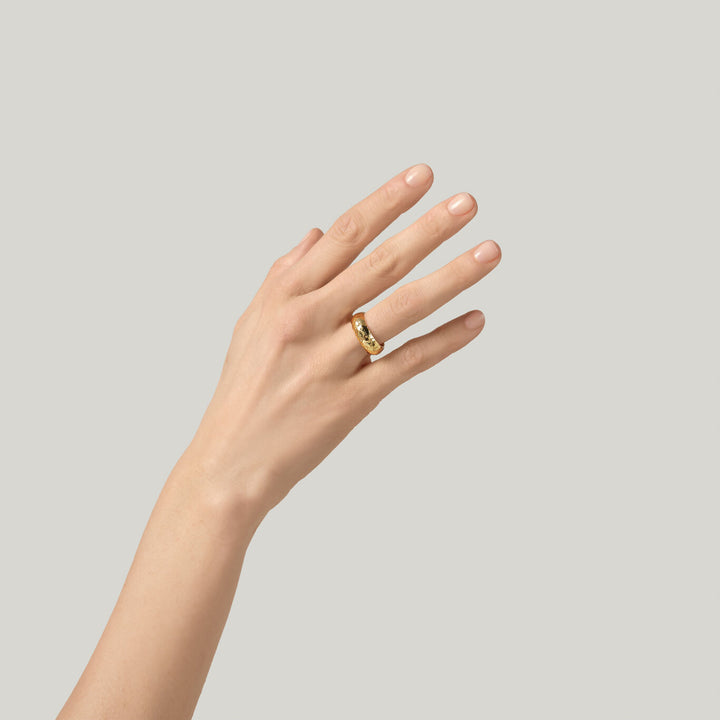 Giovanni Raspini sandring 18 karat guldbelagt ring N0046