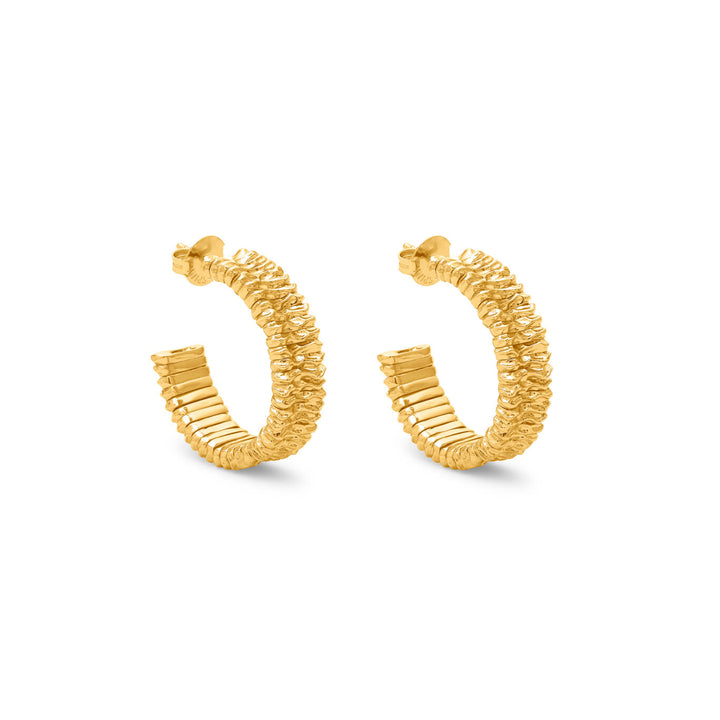 Giovanni Raspini store olivia øreringe 18 karat guldbelagte øreringe N0055