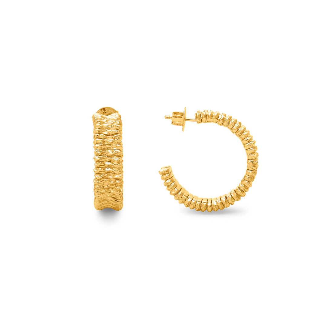 Giovanni Raspini store olivia øreringe 18 karat guldbelagte øreringe N0055