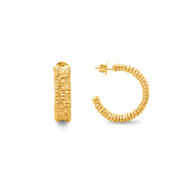 Giovanni Raspini store olivia øreringe 18 karat guldbelagte øreringe N0055