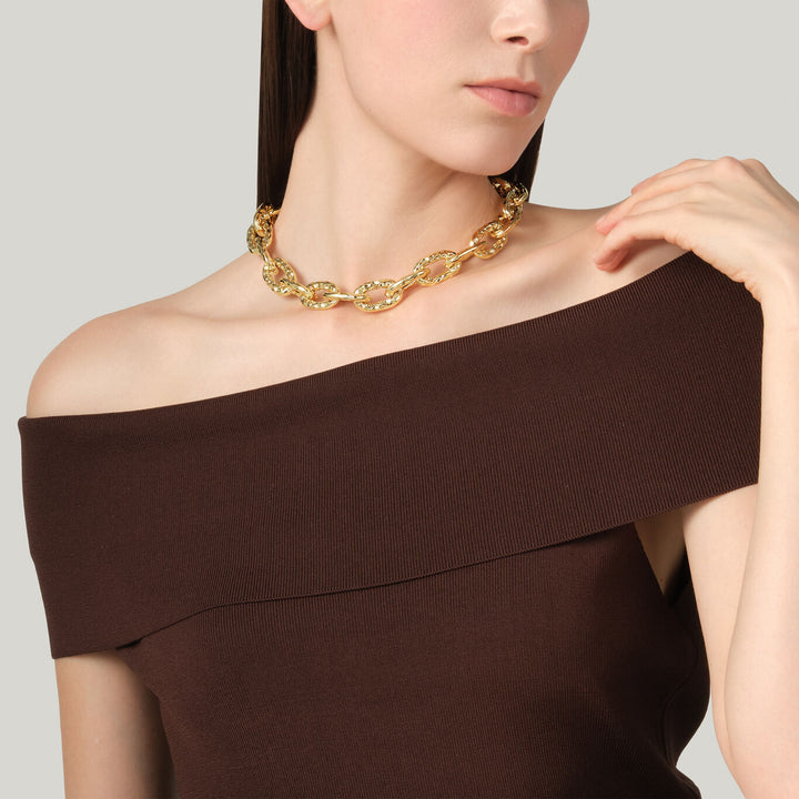 Giovanni Raspini zelda necklace 18 kt gold plated necklace N0060