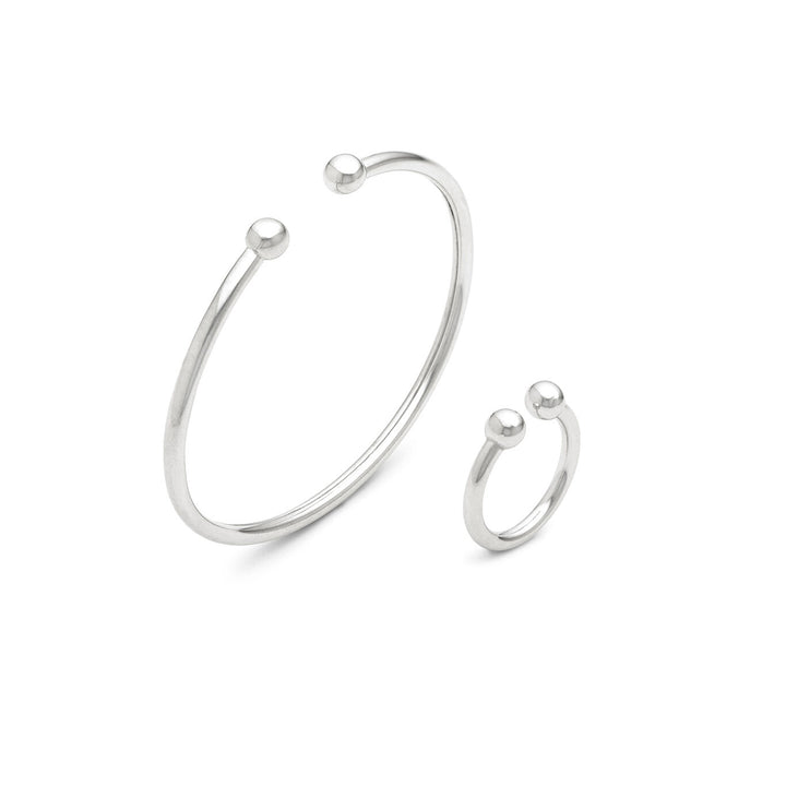 Giovanni Raspini sæt akse Armbånd og ring i 925 sølv X01603