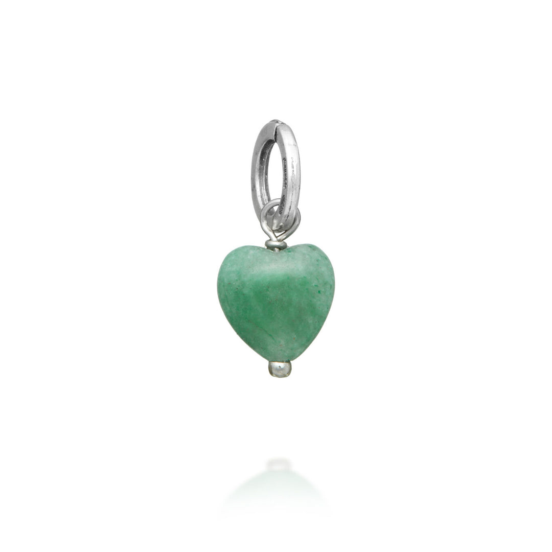 Giovanni Raspini Green Aventurine Heart Charm 11627