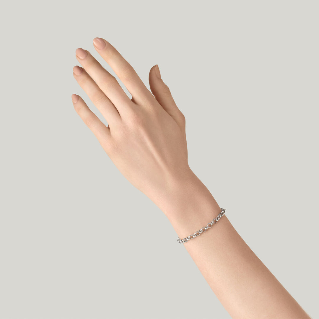 Giovanni Raspini medium rolò armbånd 925 sølvarmbånd 12622