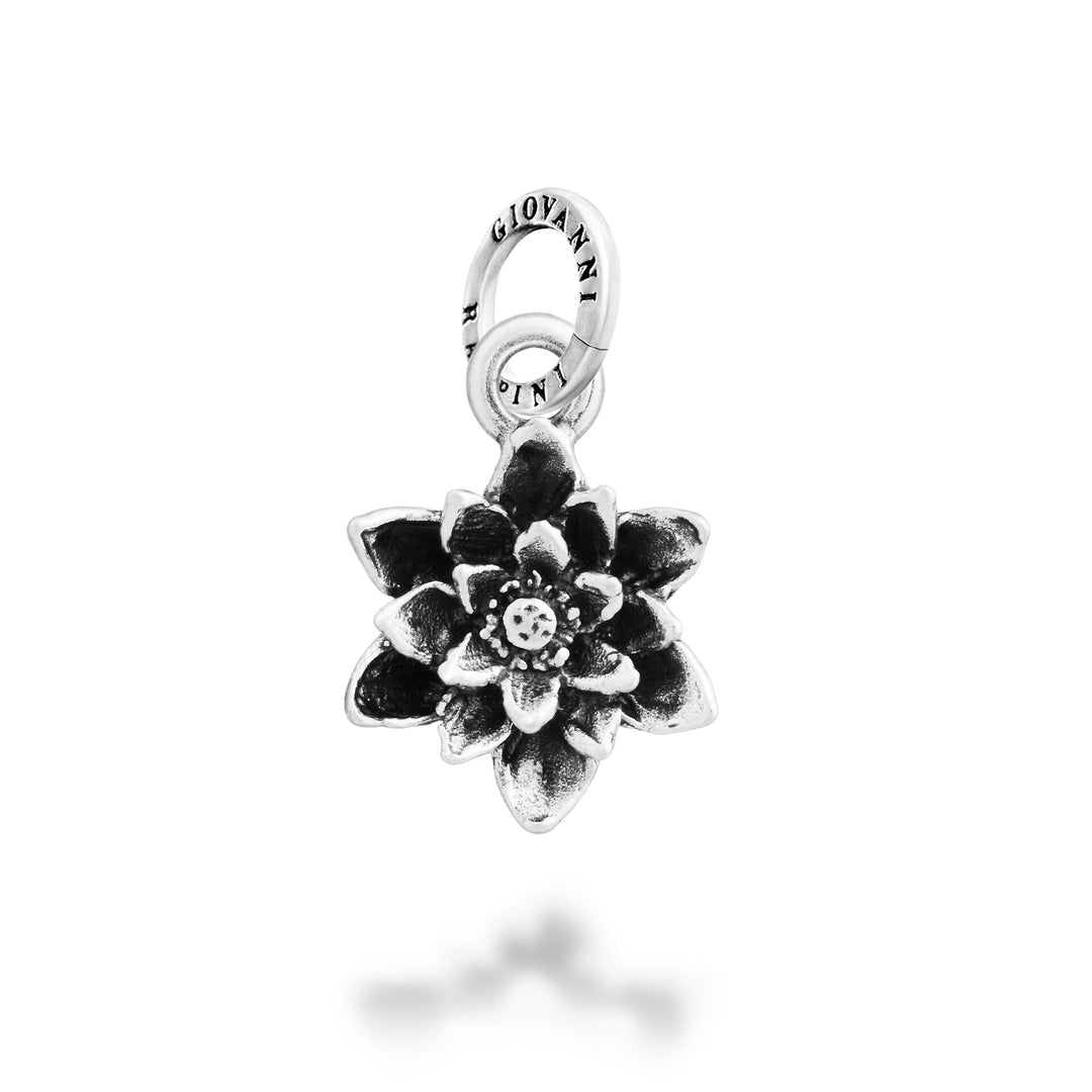 Giovanni Raspini Kleiner Lotusblumen-Charm – Silber-Charm – 12715