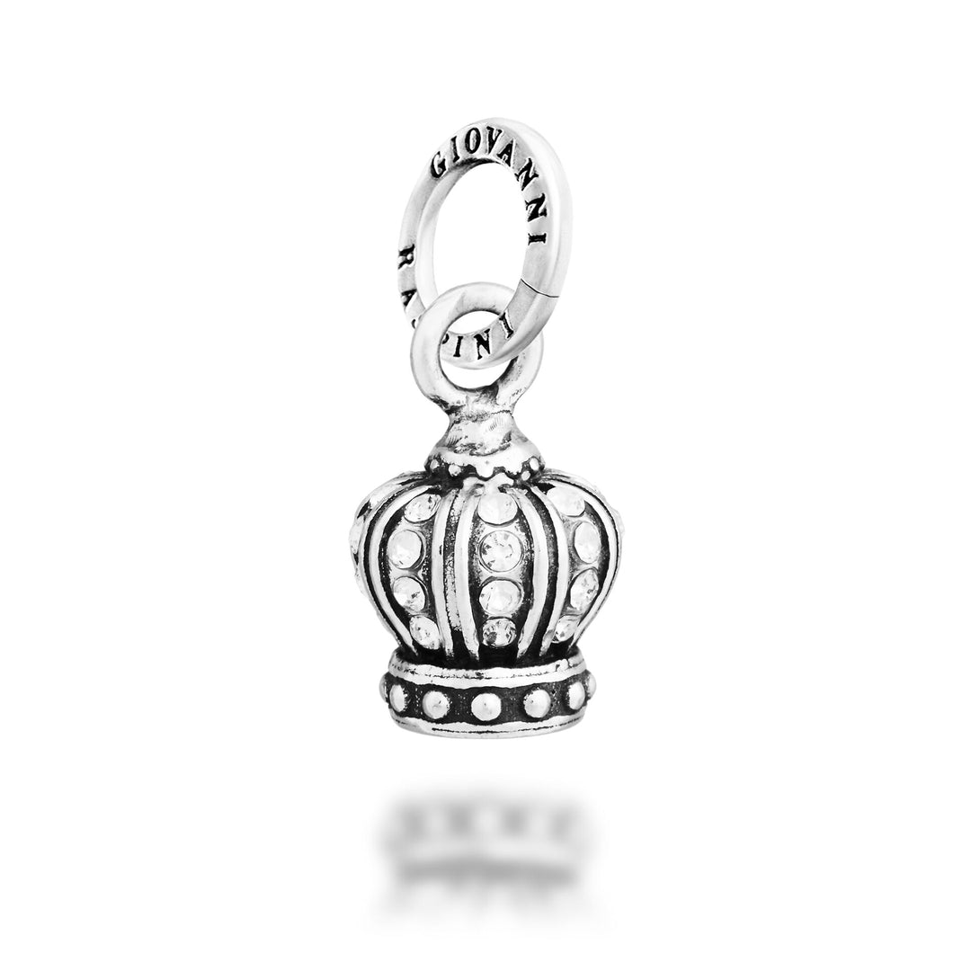 Giovanni Raspini Crystal Crown Charm – Silber- und Zirkon-Charm – 12758