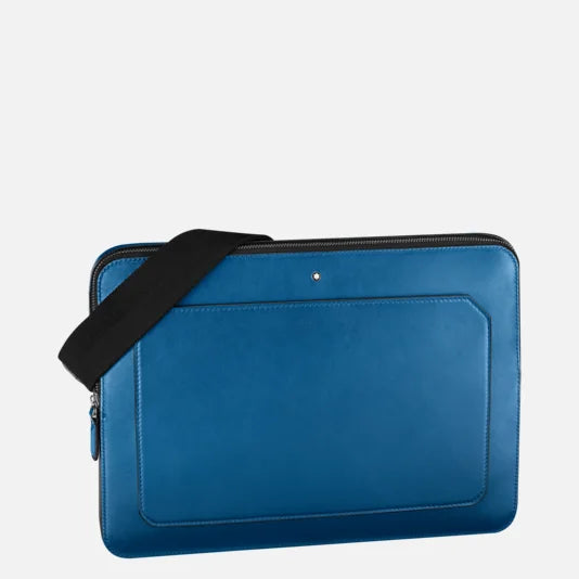 Montblanc borsa by computer Meisterstuck Urban blue cobalto 124080