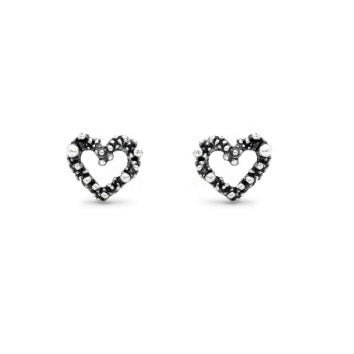 Giovanni Raspini Small Heart earrings 925 silver 12613