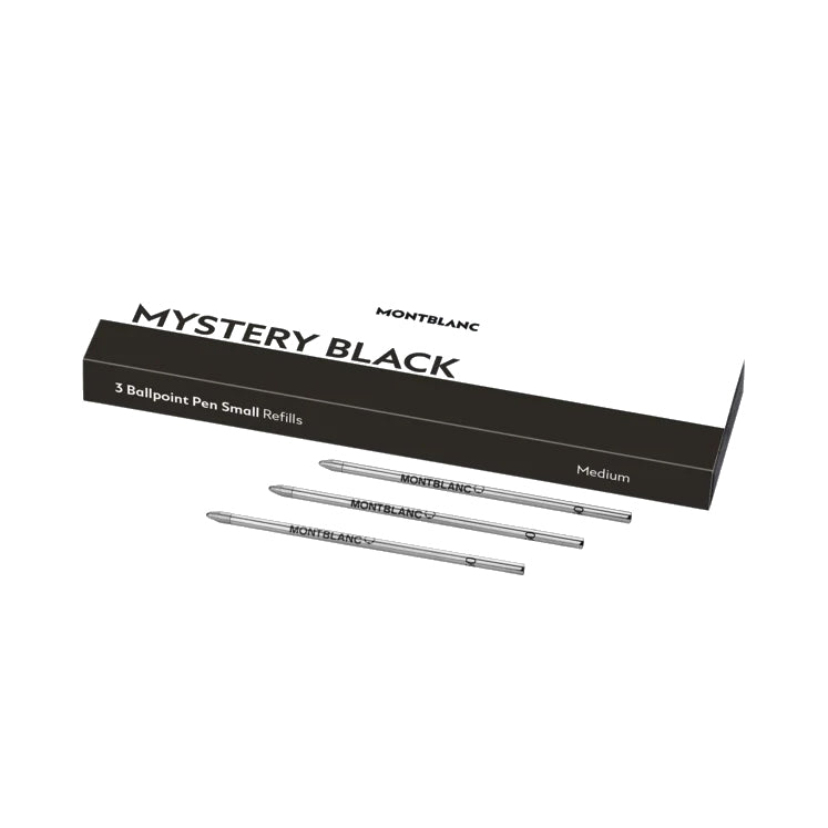 Montblanc 3 Small Refill for Ballpoint Pen Mystery Black 128222