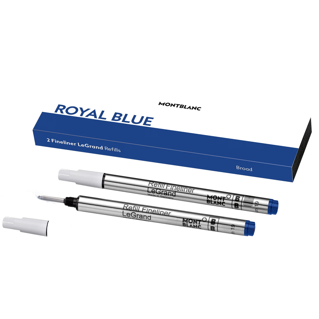Montblanc 2 LeGrand Fineliner-Nachfüllungen, Königsblau 128251