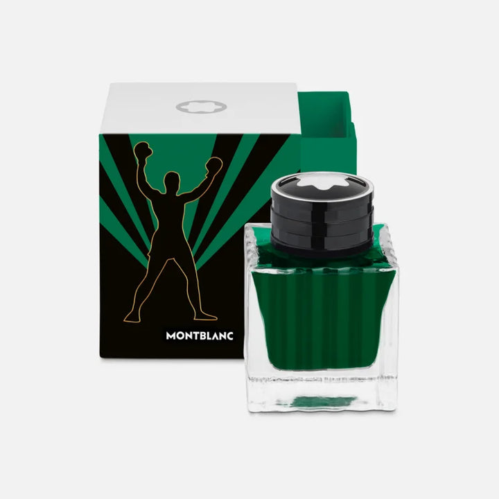 Montblanc Ink Boccetta 50 ml Store figurer Muhammad Ali Special Edition Green 130298