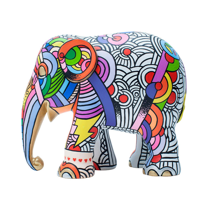 Elephant Parade elefant Fred, Kærlighed og Musik 15 cm Limited Edition 3000 styk