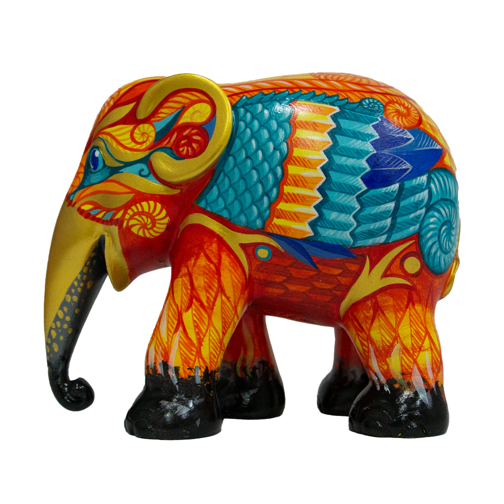 Elephant Parade Elefante Phoenix of the Ashes 15cm Limited Edition 3000 Phoenix of the Ashes 15