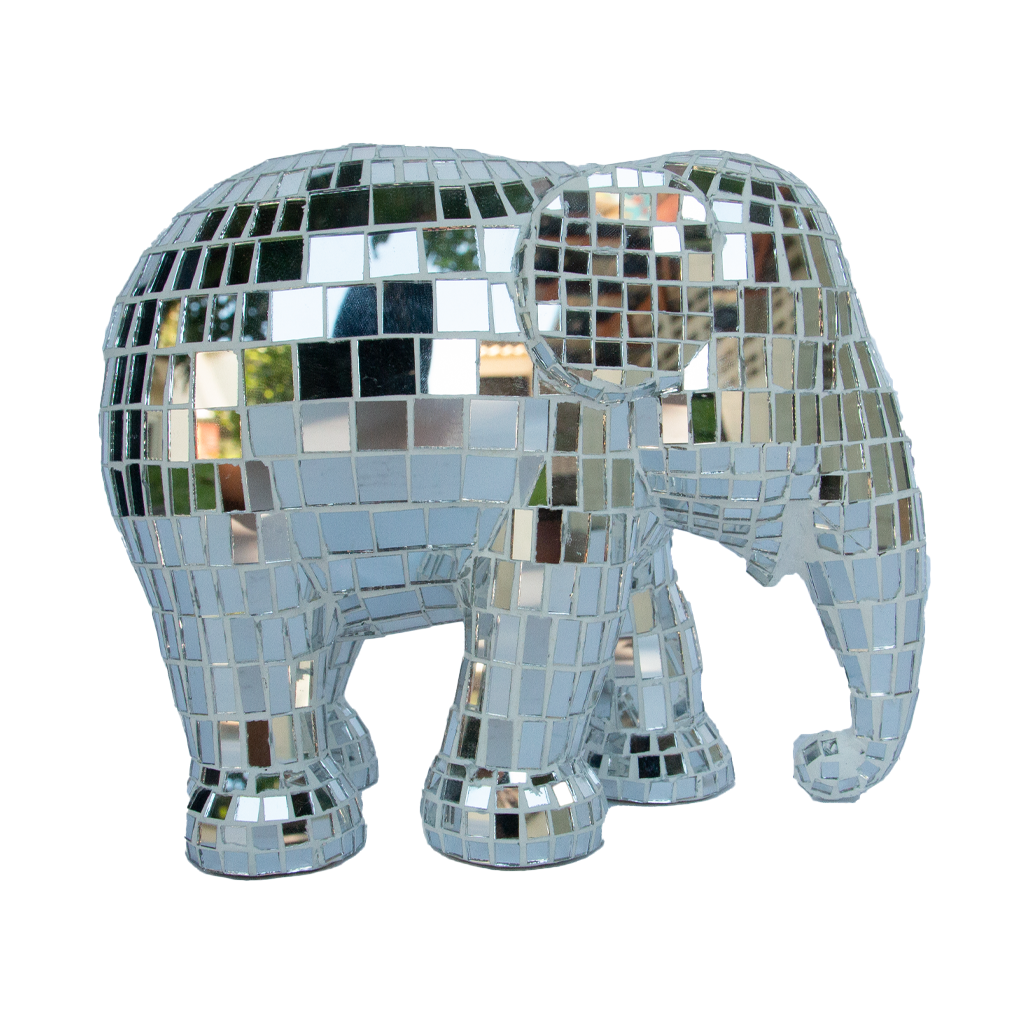 Elephant Parade Elefante Disco Silver Disco 15cm Limited Edition 3000 Disco Disco Silver 15