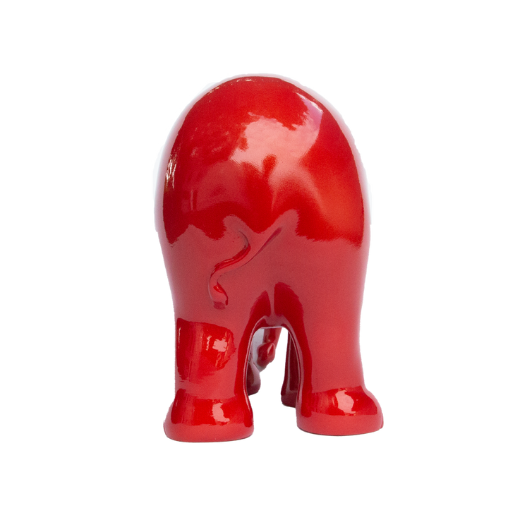 Elephant Parade Elefante Metallic Vermilion Red 15 cm Limited Edition 3000 Metallic Vormilion Red 15