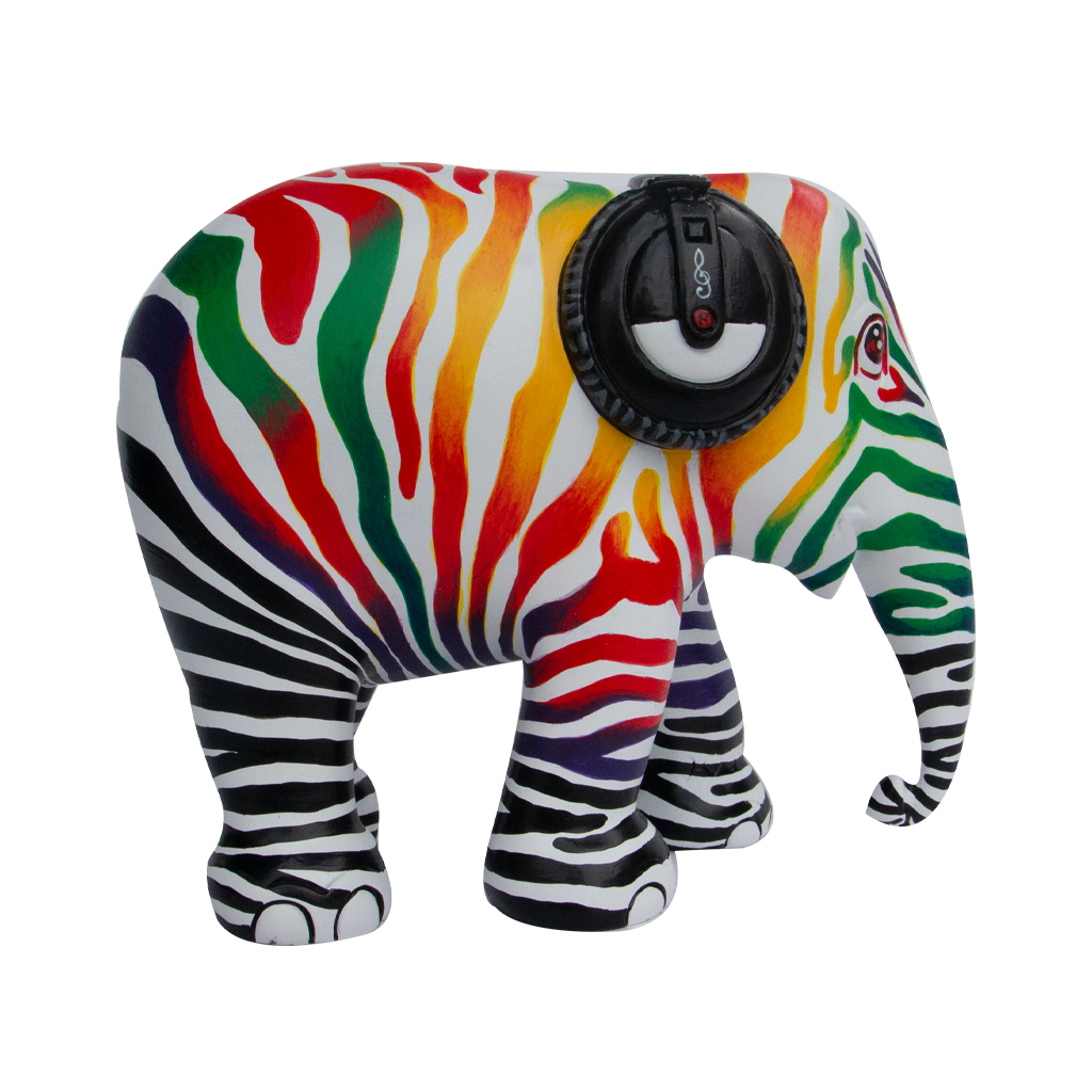 Elephant Parade Elefante Zebra Beats 15 cm Limited Edition 3000 Zebra Beats 15