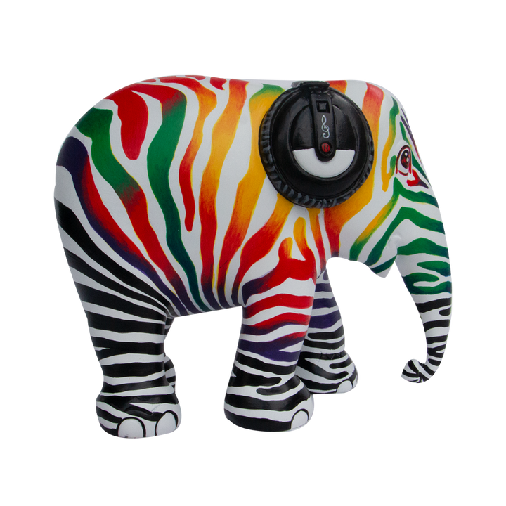 Elephant Parade Elefante Zebra Beats 15 cm Limited Edition 3000 Zebra Beats 15