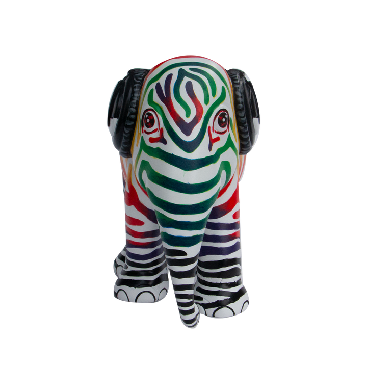 Elephant Parade Elefante Zebra Beats 15 cm Limited Edition 3000 Zebra Beats 15