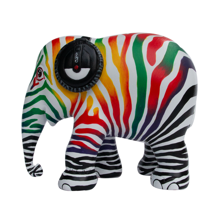 Elephant Parade Elefante Zebra Beats 15 cm Limited Edition 3000 Zebra Beats 15