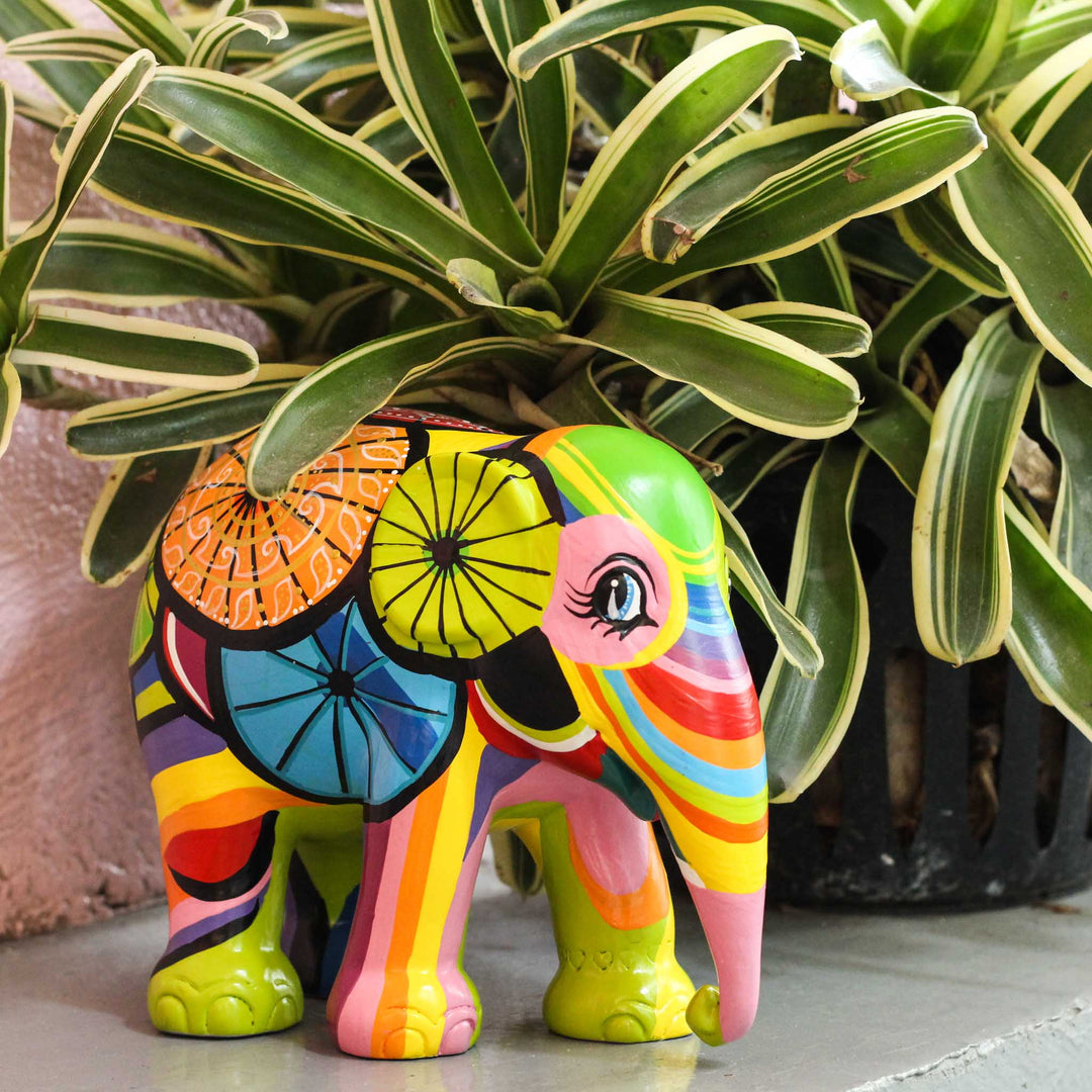 Elephant Parade Elefante Colours of Chiang Mai 15 cm Limited Edition 3000 Colours of Chiang Never 15