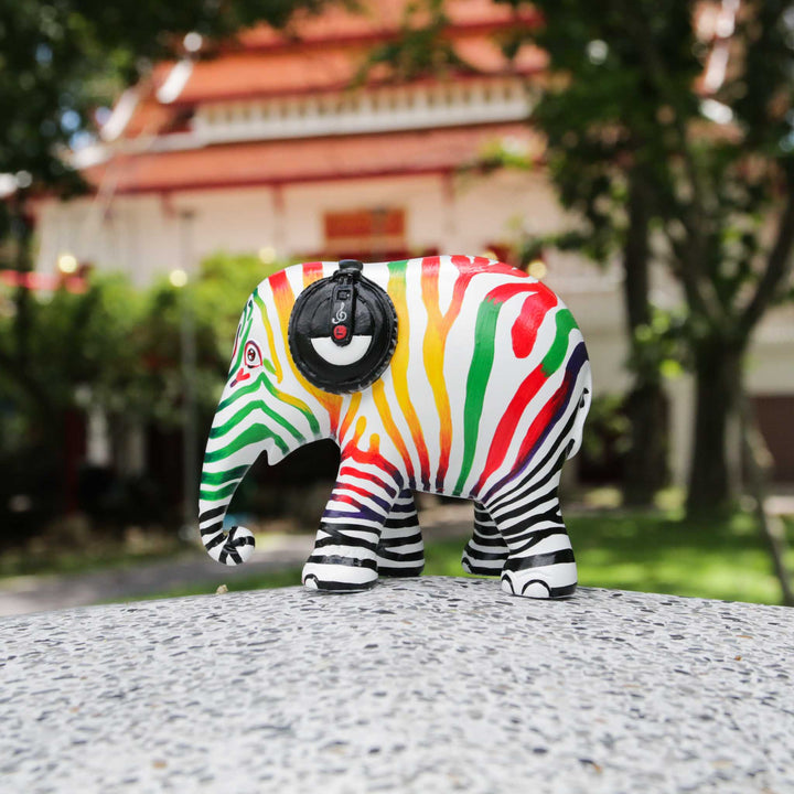 Elephant Parade Elefante Zebra Beats 15 cm Limited Edition 3000 Zebra Beats 15