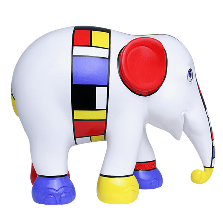 Elephant Parade Elefante Mondriaan Crosted My Mind 15 cm Limited Edition 3000 Mondriaan Crosted My Mind 15